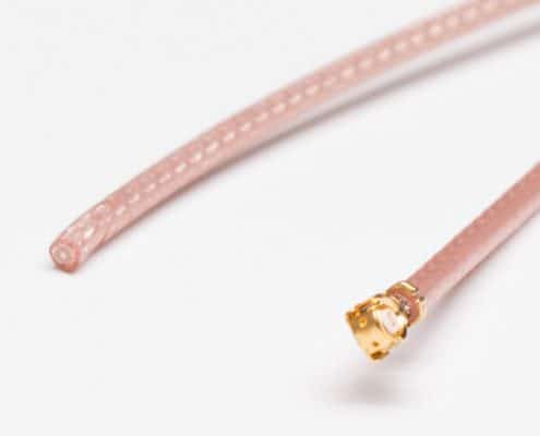 同軸射頻線材棕色RG178單頭打IPEX連接器+TD